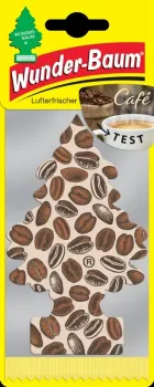 Wunderbaum Cafe Duftbaum in Braun – Aromatischer Autoduft bei Emma Trade GmbH für Tankstellen und Kioske - Verpackt